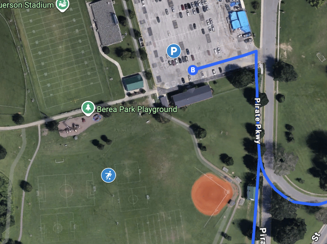 Aerial view of Berea City Park