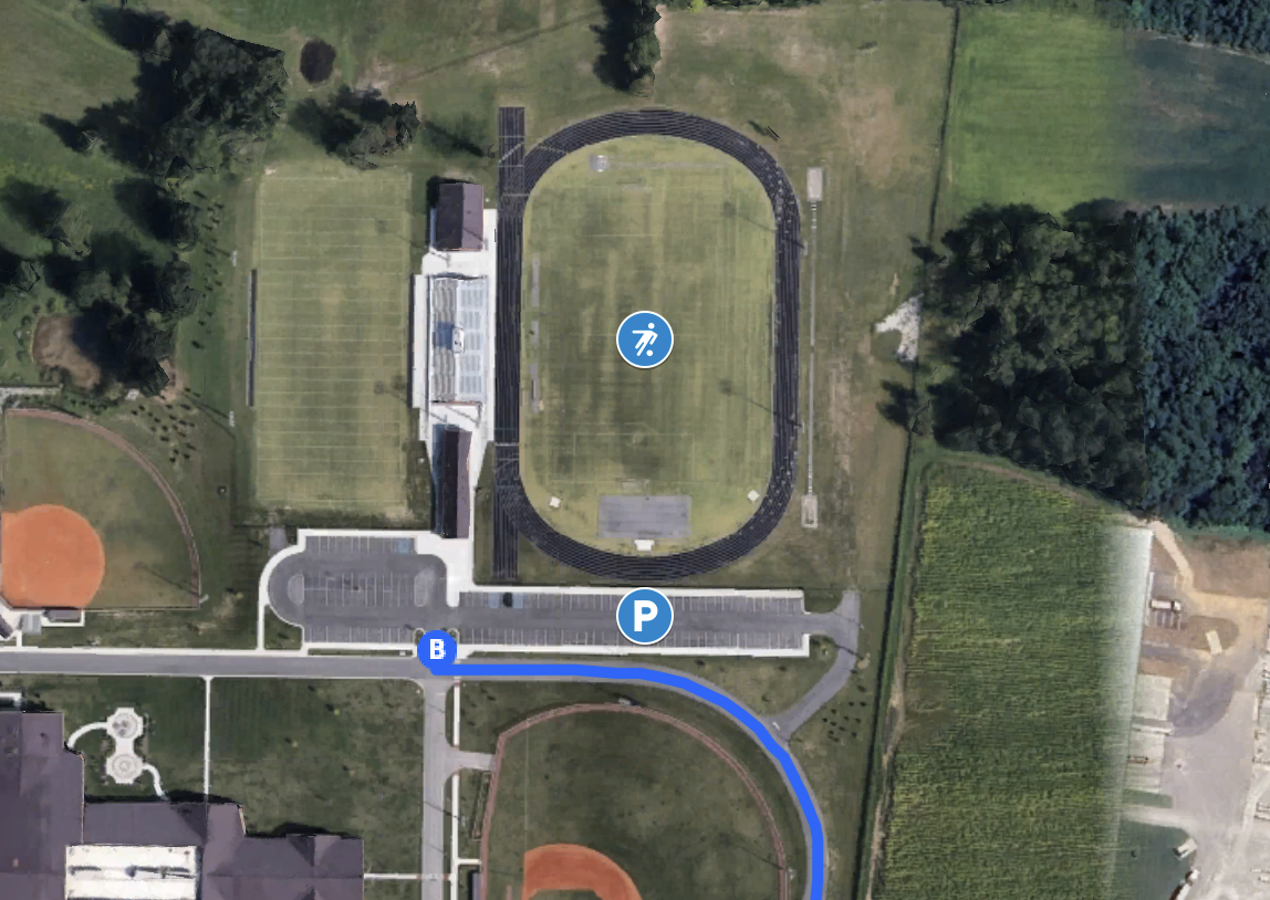 Aerial view of Farristown Middle School